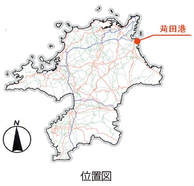 苅田港の位置図