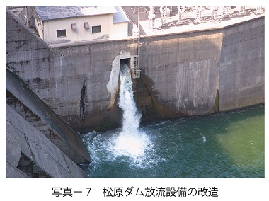 写真7　松原ダム放流設備の改造