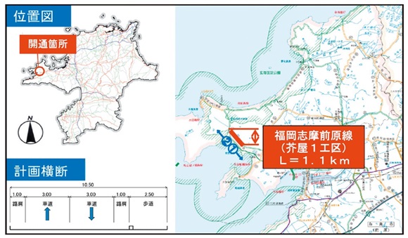 福岡志摩前原線　位置図