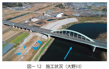 図12　施工状況（大野川）