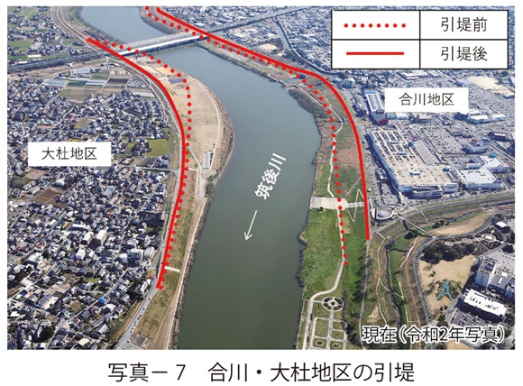 写真7　合川・大杜地区の引堤