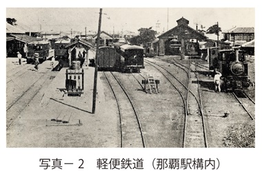 写真2　軽便鉄道（那覇駅構内）