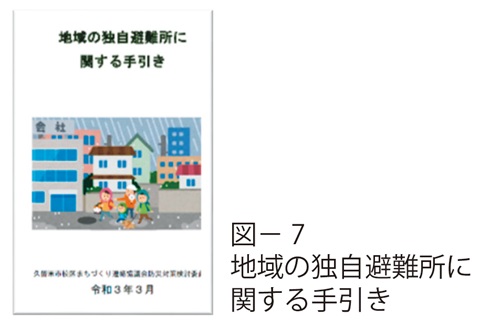 図7　地域の独自避難所に関する手引き