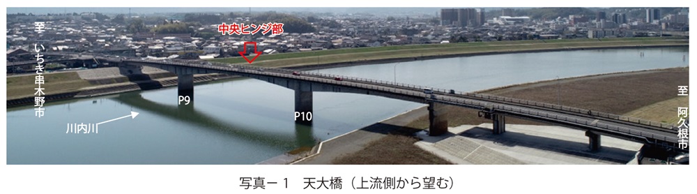 写真1　天大橋（上流側から望む）