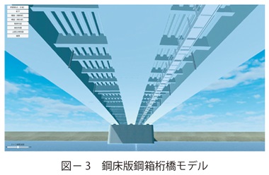 図3　鋼床版鋼箱桁橋モデル