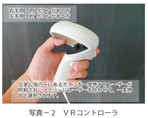 写真2　ＶＲコントローラ