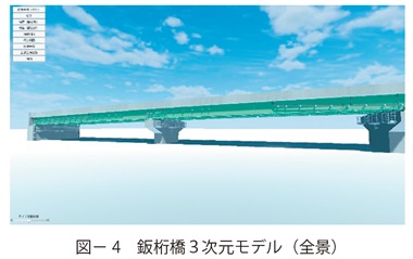 図4　鈑桁橋３次元モデル（全景）