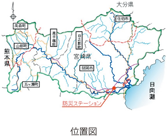 天下地区河川防災ステーション位置図