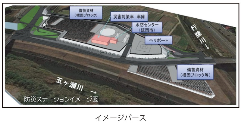 天下地区河川防災ステーションイメージパース