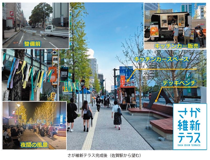 さが維新テラス完成後（佐賀駅から望む）