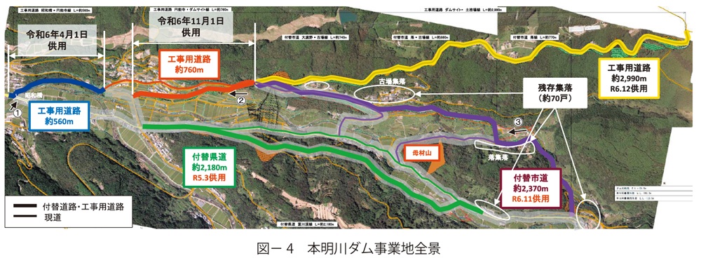 図4　本明川ダム事業地全景