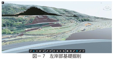 図7　左岸部基礎掘削