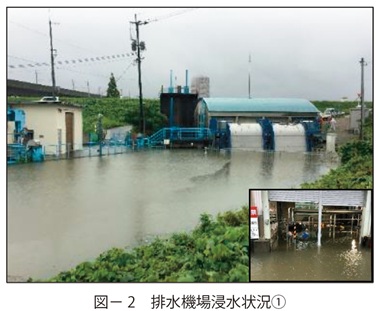 図2　排水機場浸水状況①