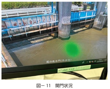図11　開門状況