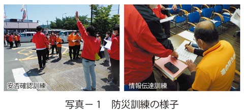 写真1　防災訓練の様子