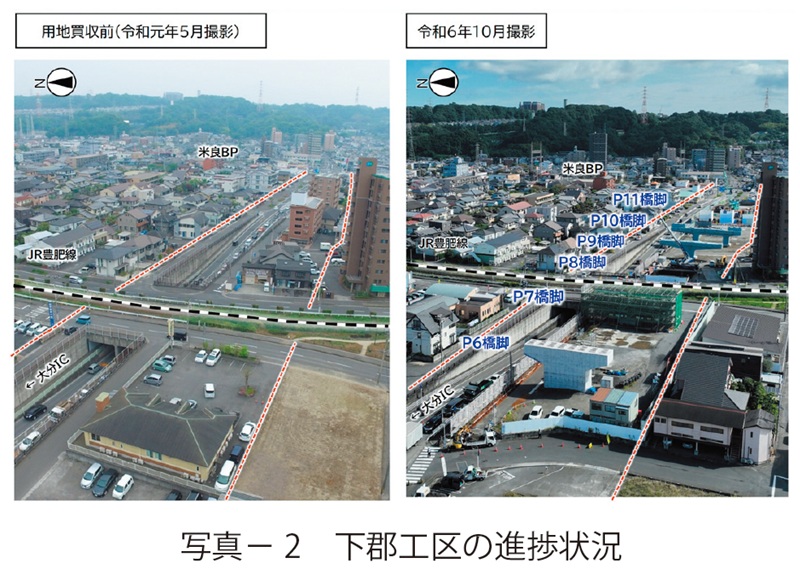 写真2　下郡工区の進捗状況