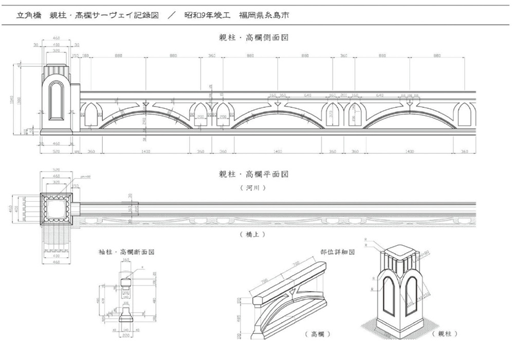 図2　現地実測に基づくデザインサーベイ図（２）上