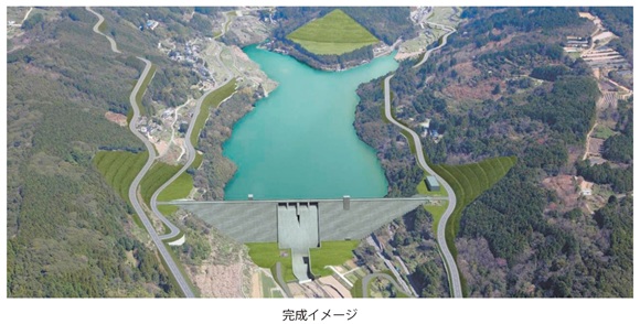 写真 本明川ダム完成イメージ