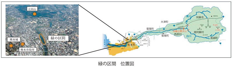 緑の区間　位置図