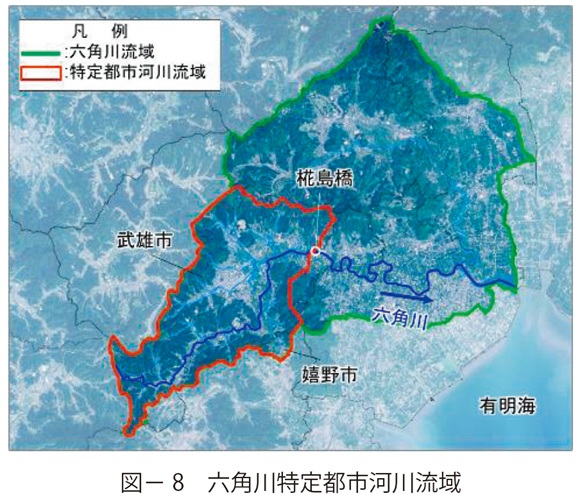 図8 六角川特定都市河川流域