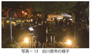 写真13 白川夜市の様子