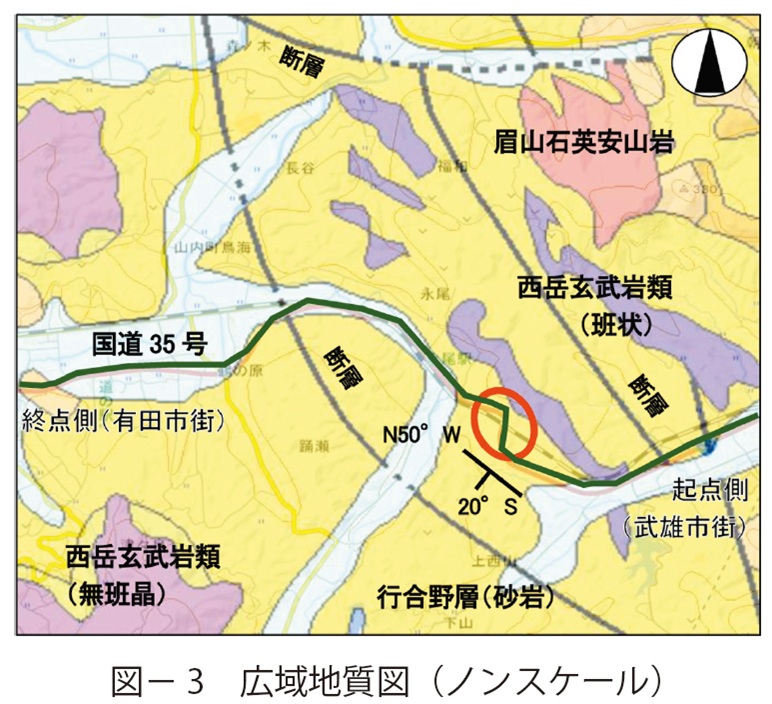 図3　広域地質図（ノンスケール）