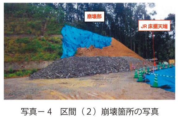 写真4　区間（２）崩壊箇所の写真