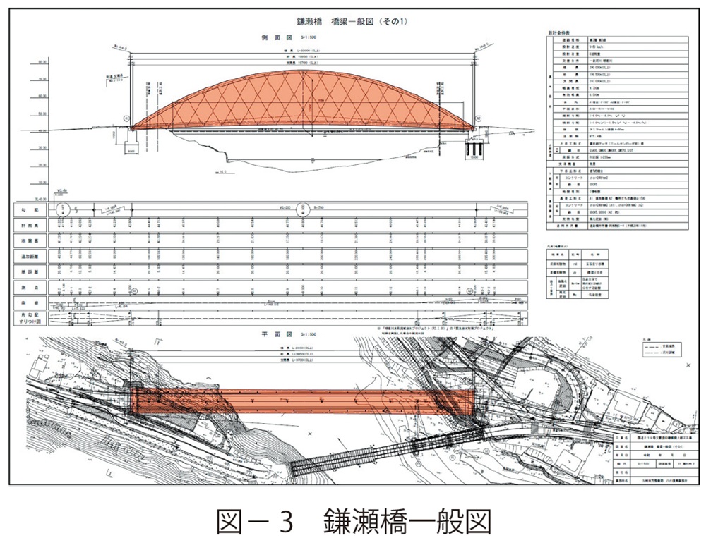 図3　鎌瀬橋一般図
