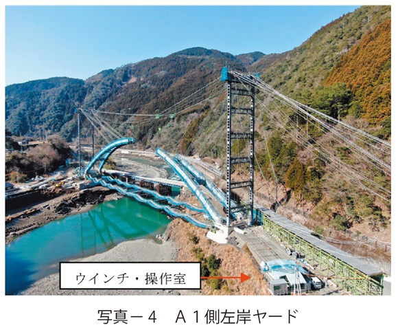 写真4　Ａ１側左岸ヤード