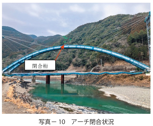 写真10　アーチ閉合状況