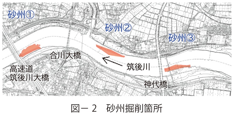図2　砂州掘削箇所