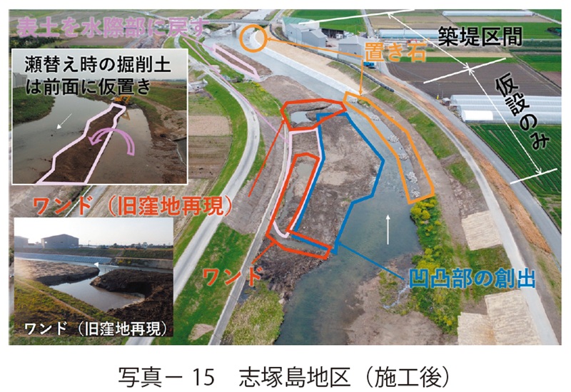 写真15　志塚島地区（施工後）