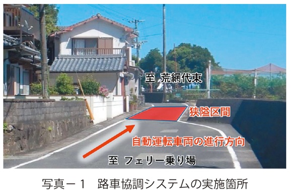 写真1　路車協調システムの実施箇所