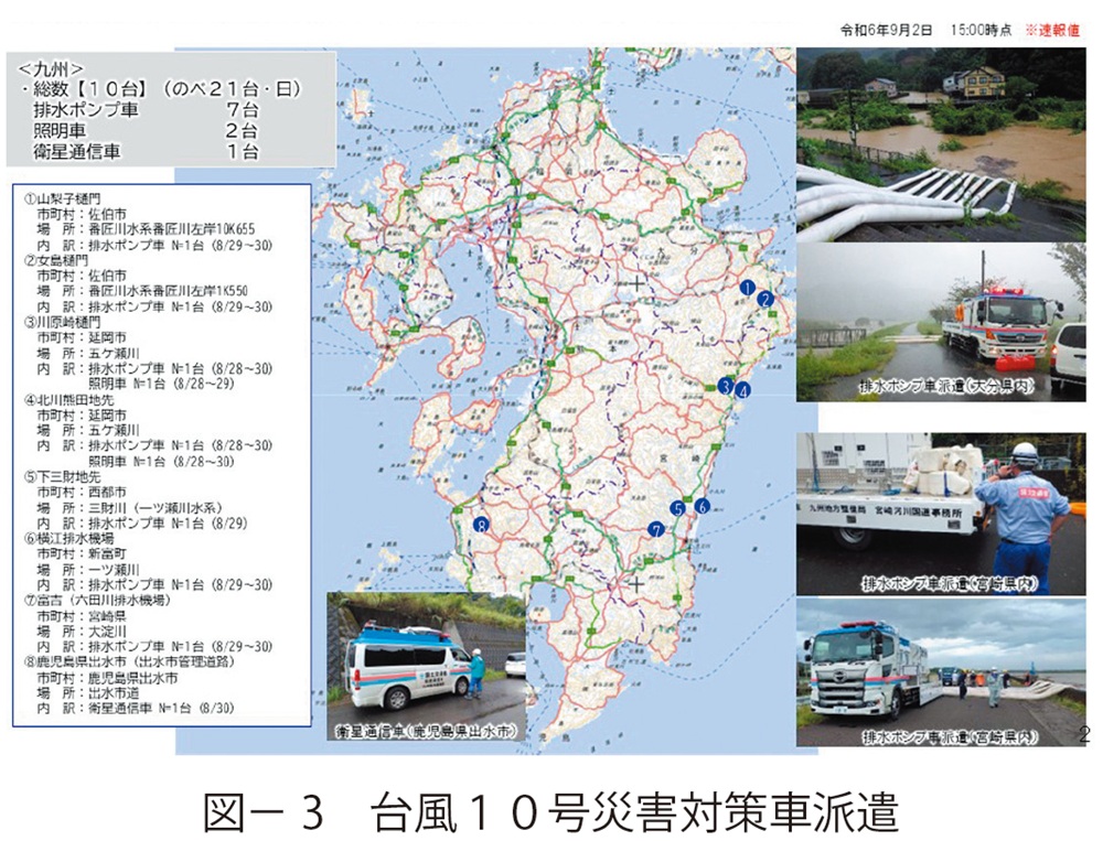 図3　台風１０号災害対策車派遣