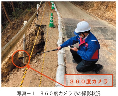 写真1　３６０度カメラでの撮影状況